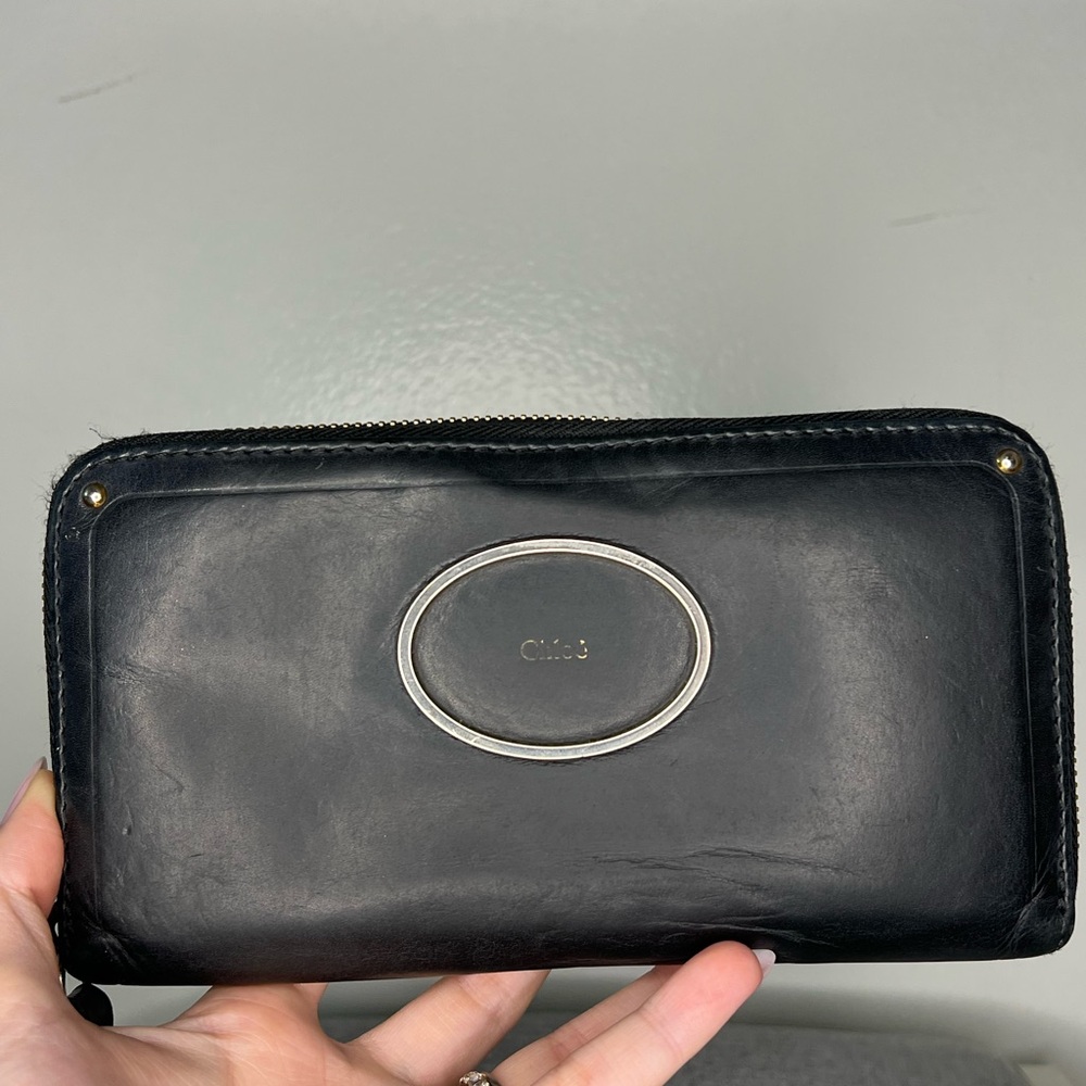 Chloe Black Leather Wallet